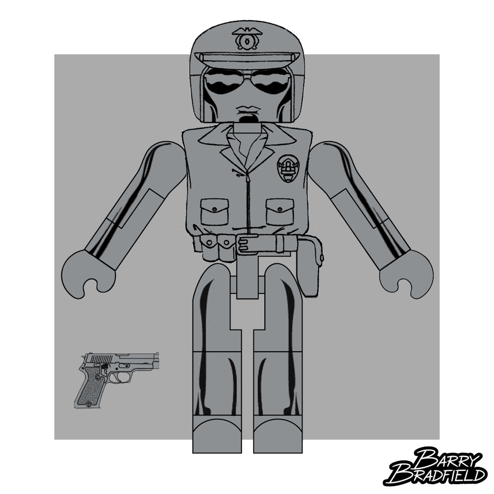 Silver Motorcycle Cop T-1000 | Terminator 2