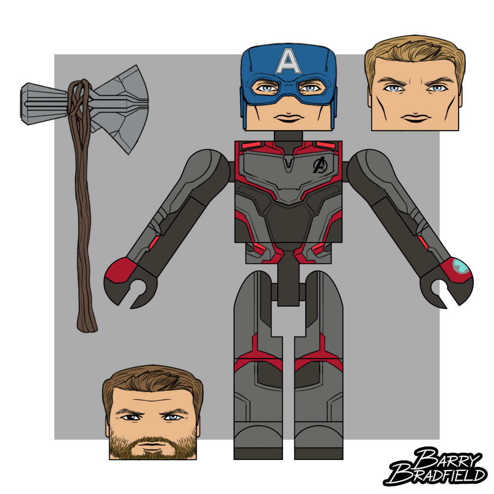 Team Suit Captain America & Thor | Marvel Avengers Endgame