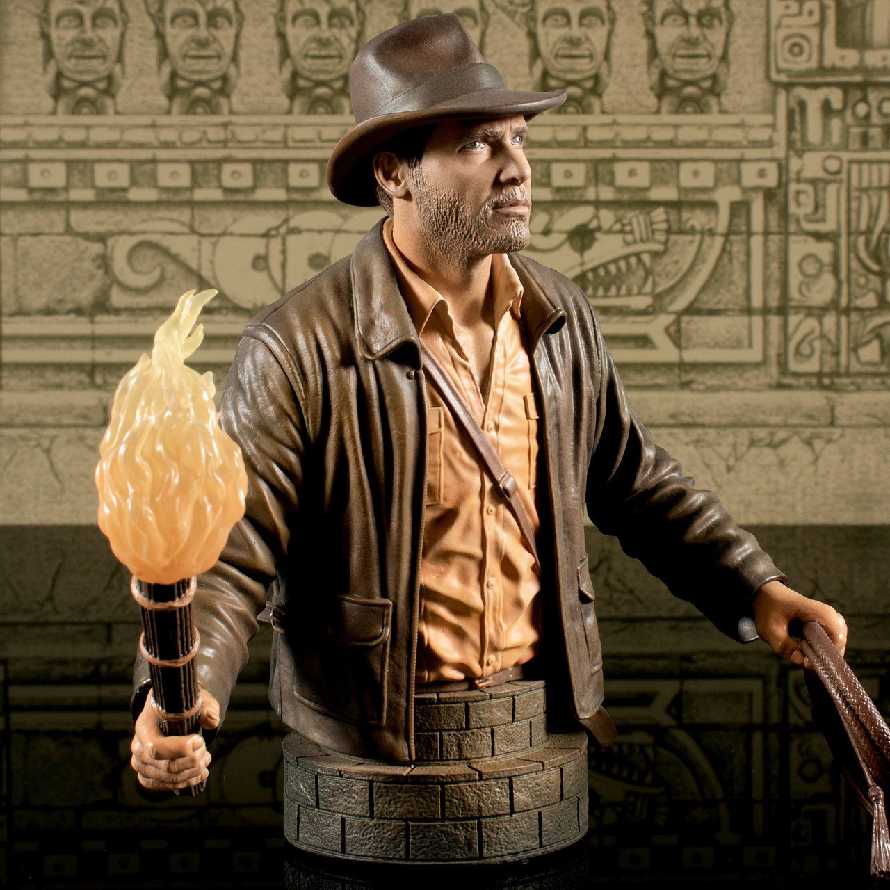Indiana Jones Sepia Toned Bust. Colour concepts.