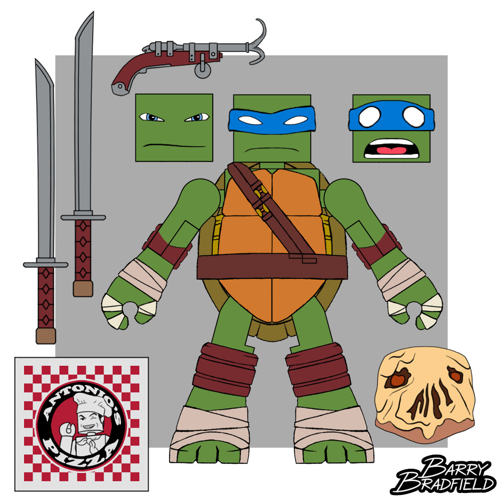 Sewer Gear Leonardo | Teenage Mutant Ninja Turtles [Nickelodeon] Wave 2