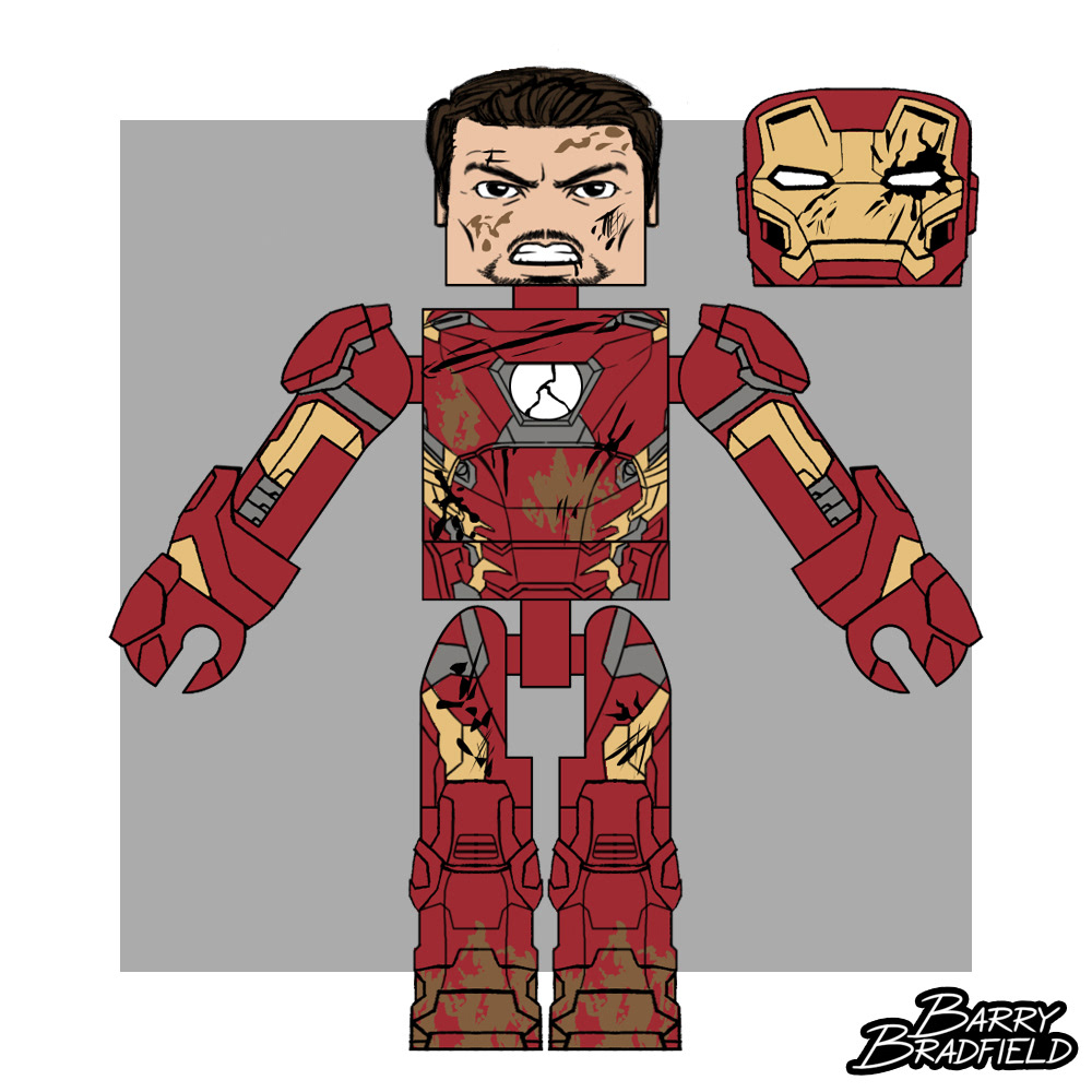 Battle Damaged Iron Man | Marvel Captain America Civil War
