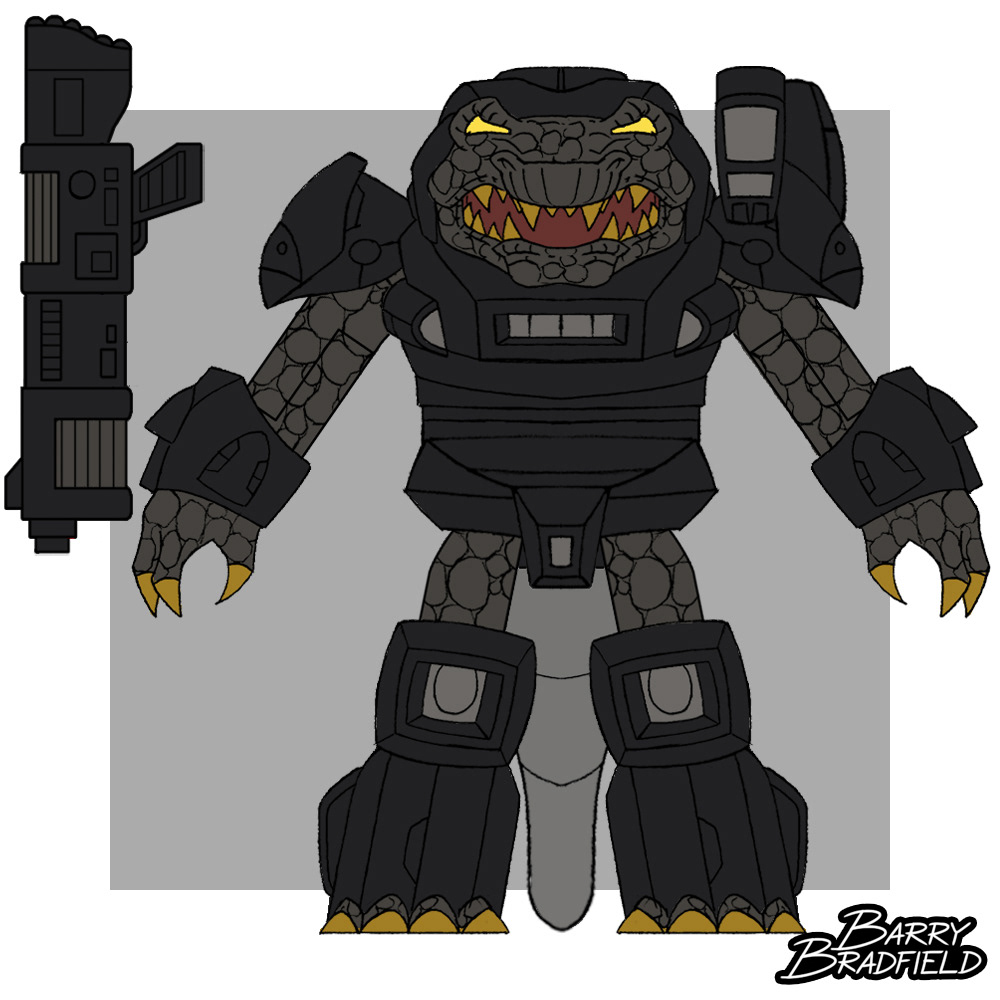 Dark Graphite Gator | Battle Beasts