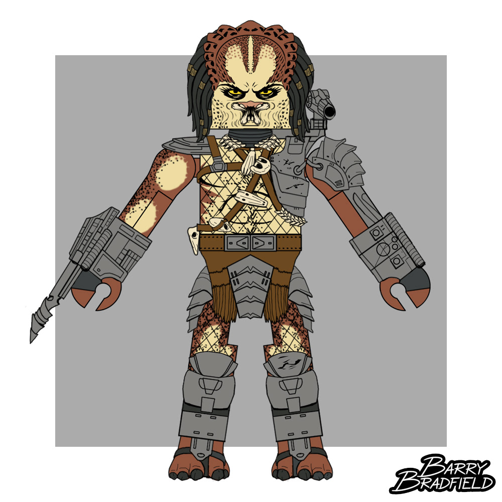 Classic Unmasked Closed Mouth Predator | Predator Wave 1