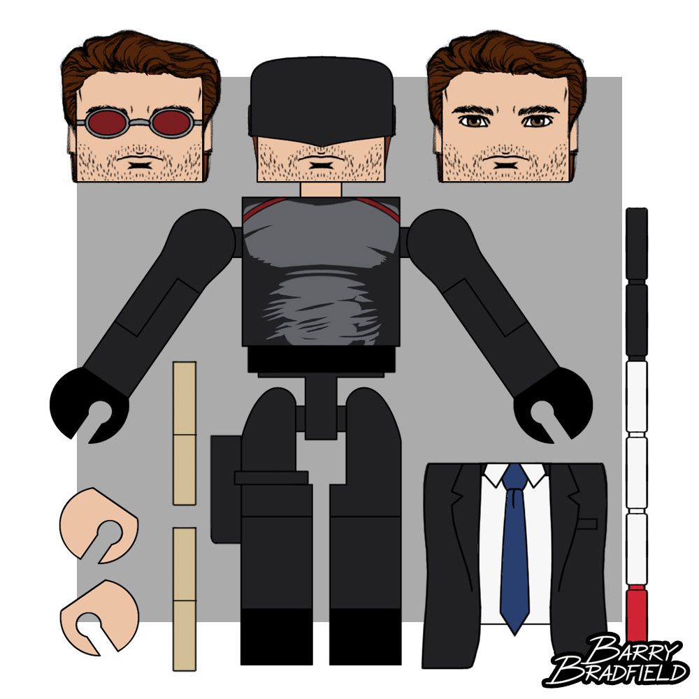 The Man In Black / Matt Murdock | Marvel Daredevil Wave 1