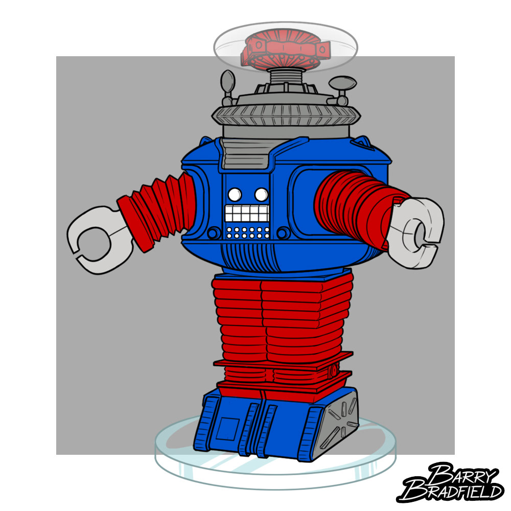 Retro Blue B-9 Robot | Lost In Space [Unproduced]