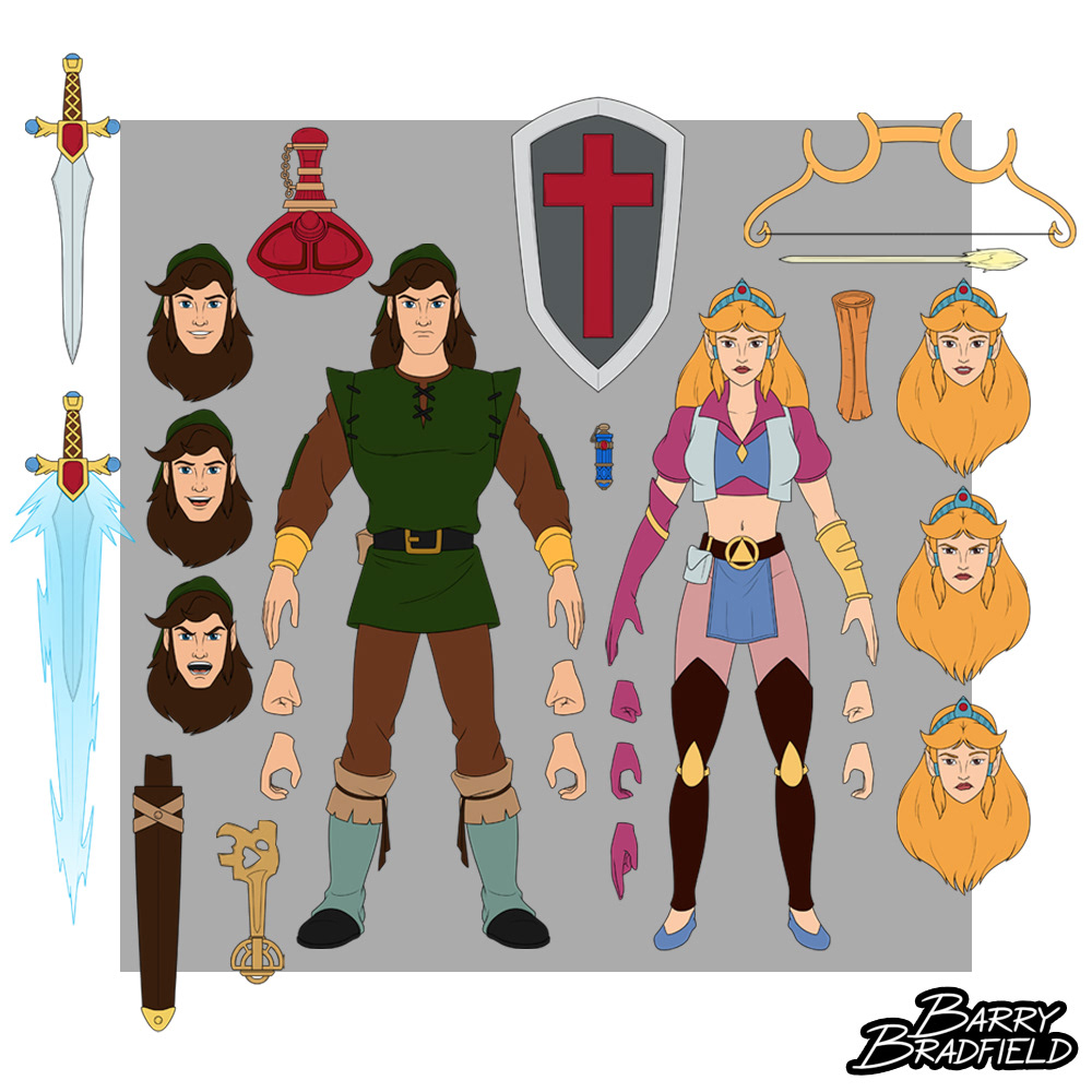 Link & Zelda | Captain N: The Game Master [Personal]