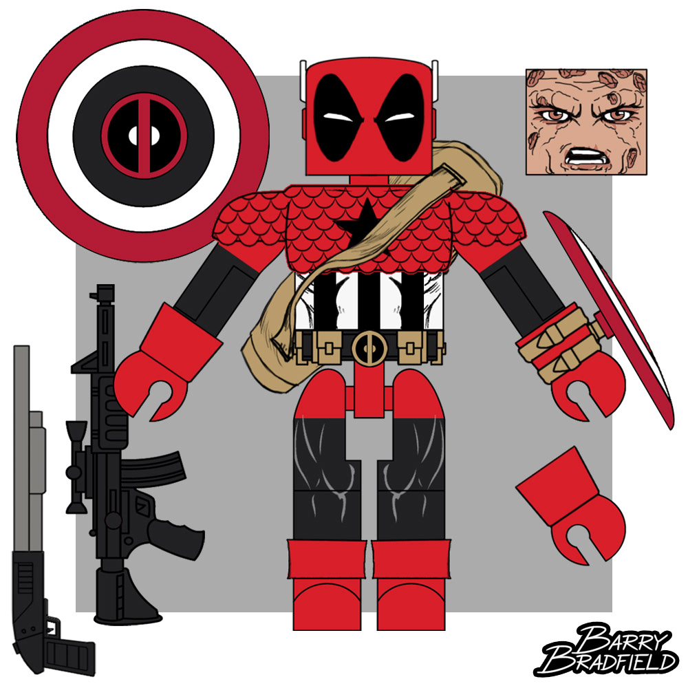 Captain America-Pool | Marvel Deadpools Resemble!