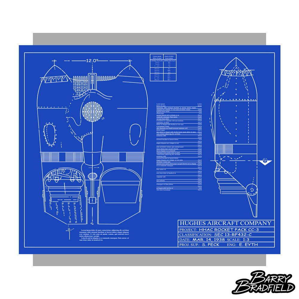Jetpack Blueprints | The Rocketeer Select Figure