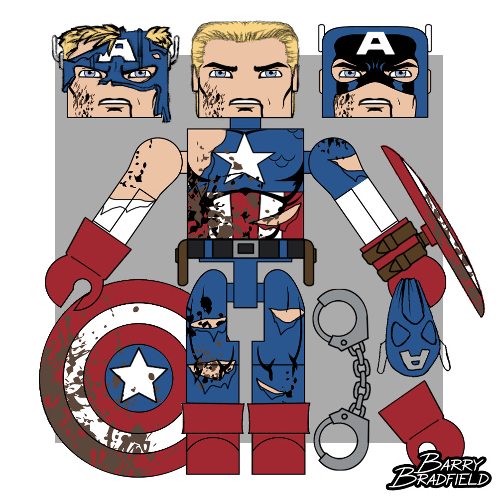 Civil War Captain America | Marvel Captain America Through The Ages [Unproduced}