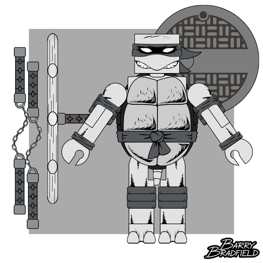 Black & White Michelangelo | Teenage Mutant Ninja Turtles [Comic Book]