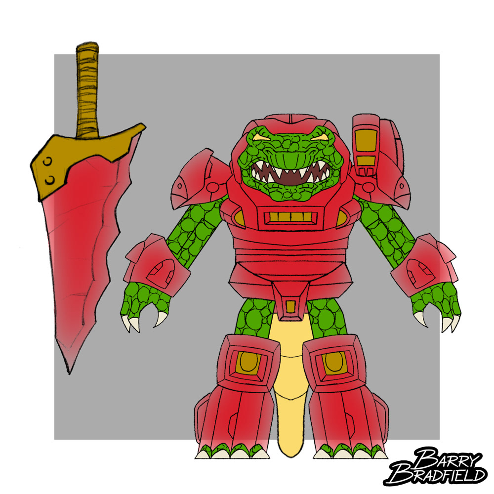 Translucent Red Gator | Battle Beasts [Unused]