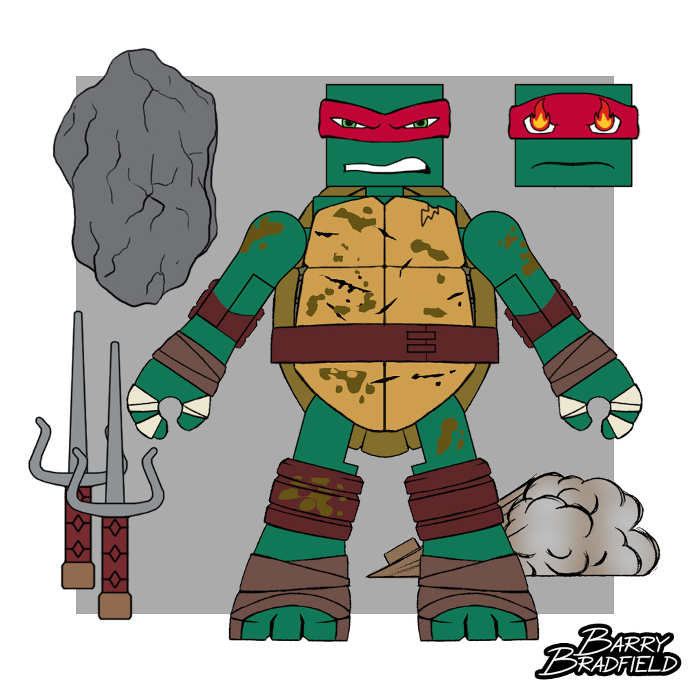 Rough n' Tumble Raphael | Teenage Mutant Ninja Turtles [Nickelodeon] Wave 4 [Unproduced]