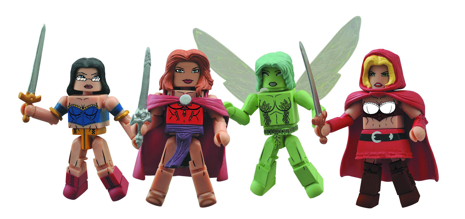 Grimm Fairy Tales 4pk. Design, Colour, Tampo.
