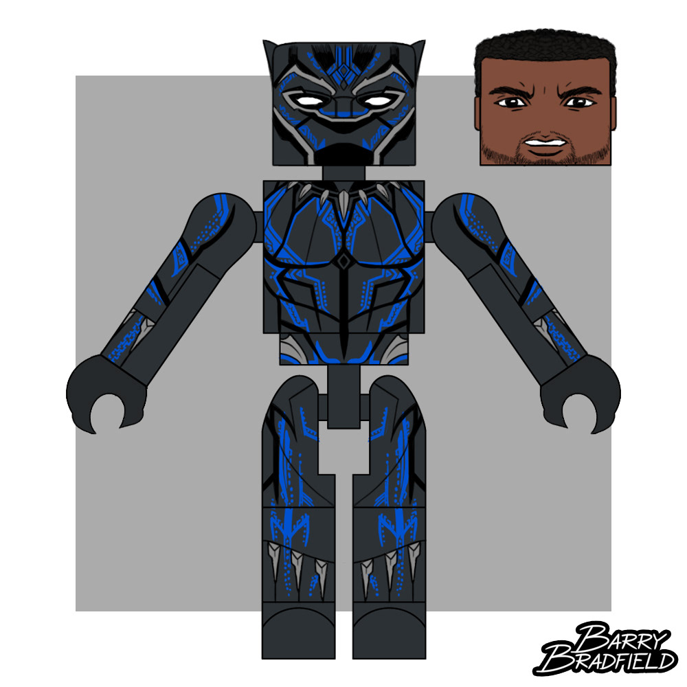 Black Panther (Blue Glyphs) | Marvel Black Panther