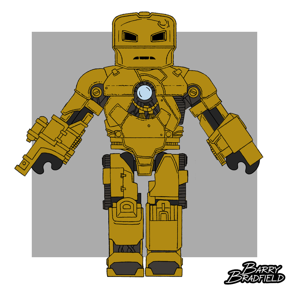 Golden Iron Man Mk.1 | Marvel Iron Man 2 [Unused]