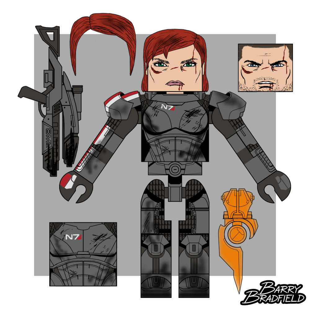 Battle Worn Commander Shepard | Mass Effect 4-Pack [Unused]