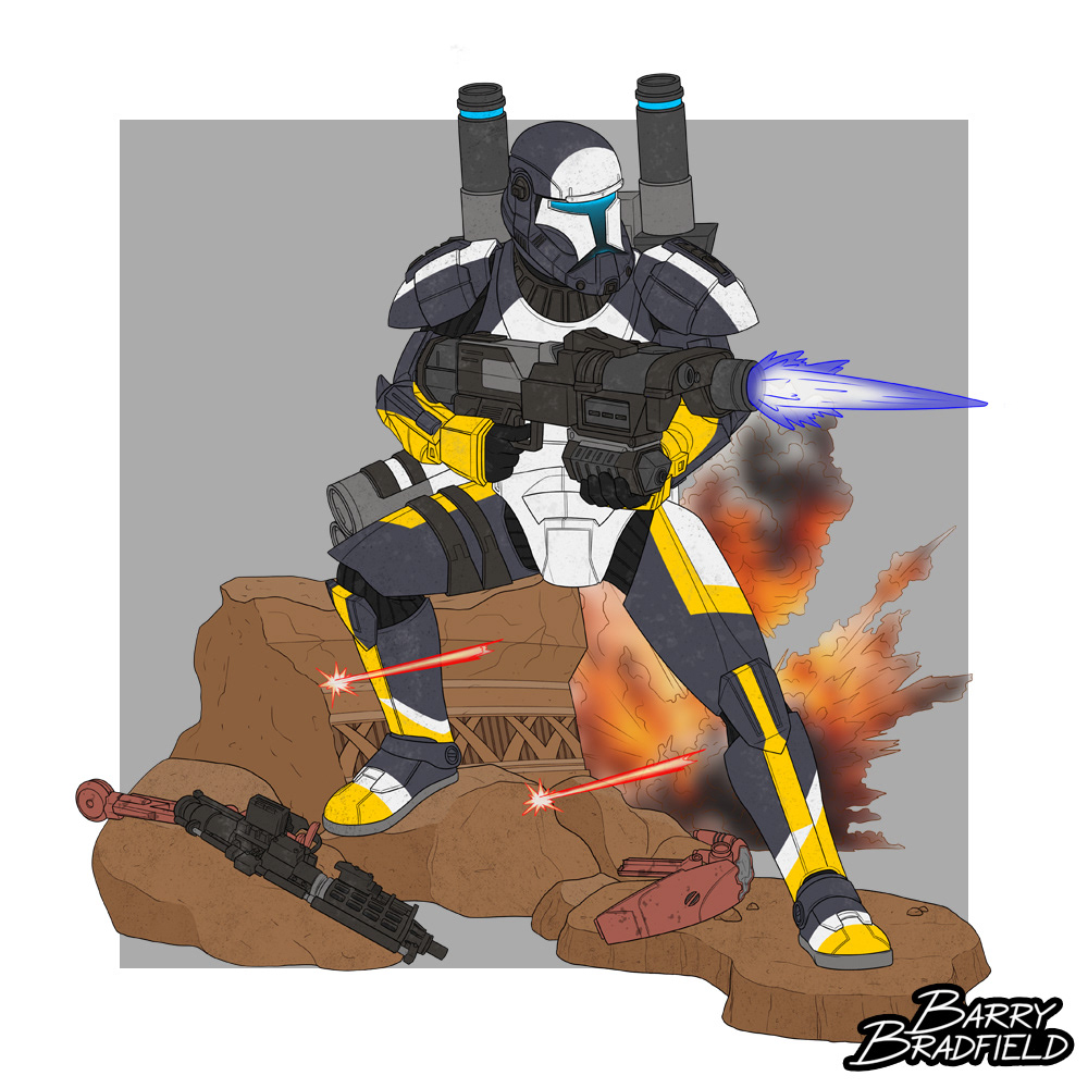 Statue | Scorch [Star Wars Republic Commando]