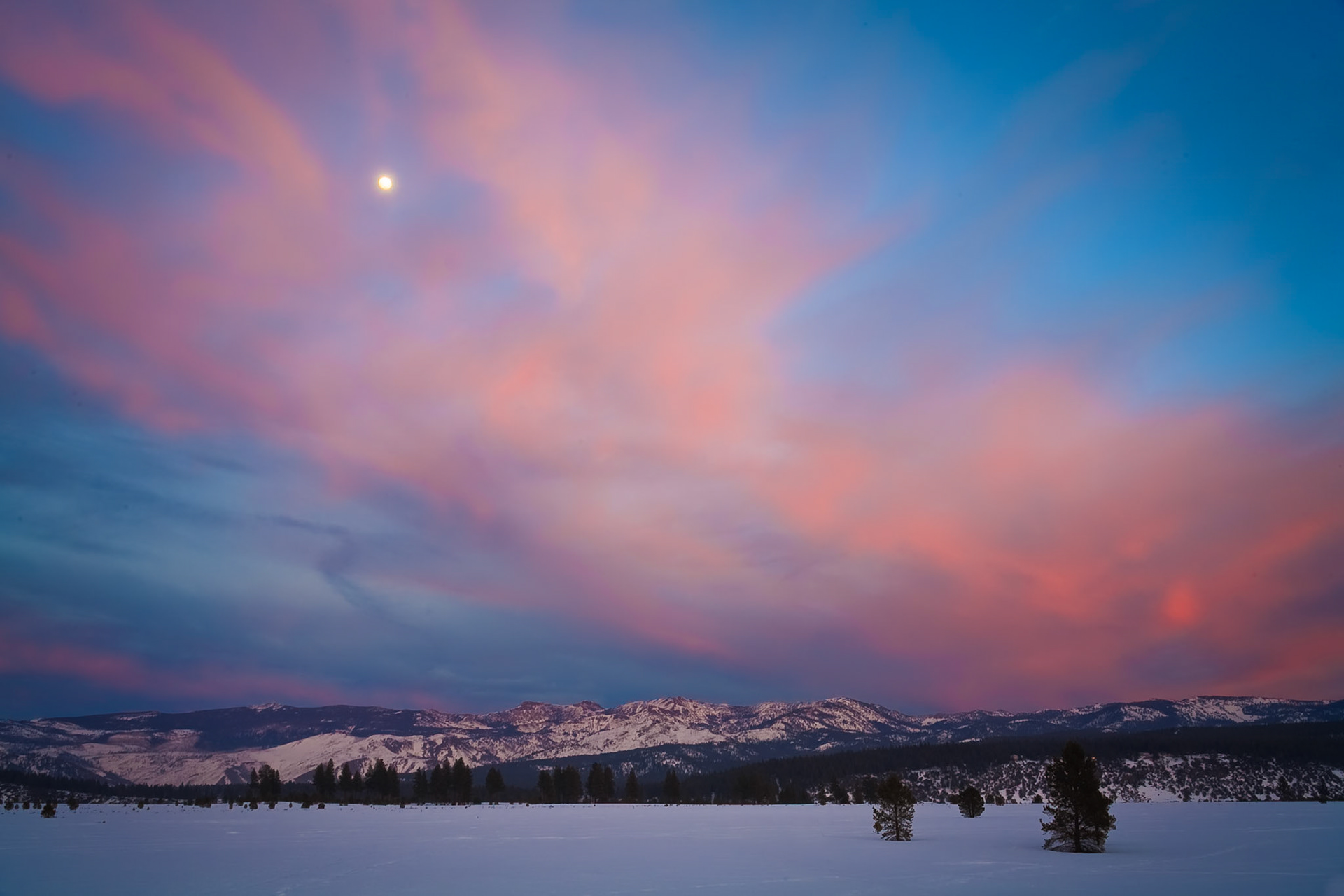 Sierra Nevada Sunset near Truckee, California
