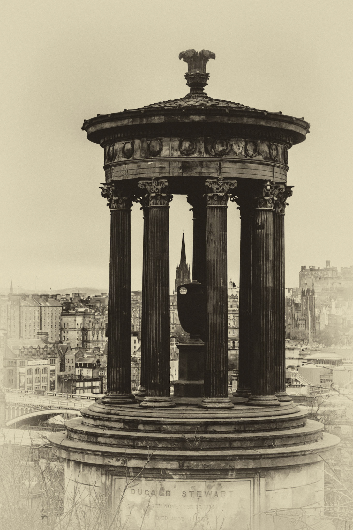 A monument to an important Scottish philosopher, it was completed in 1831.
