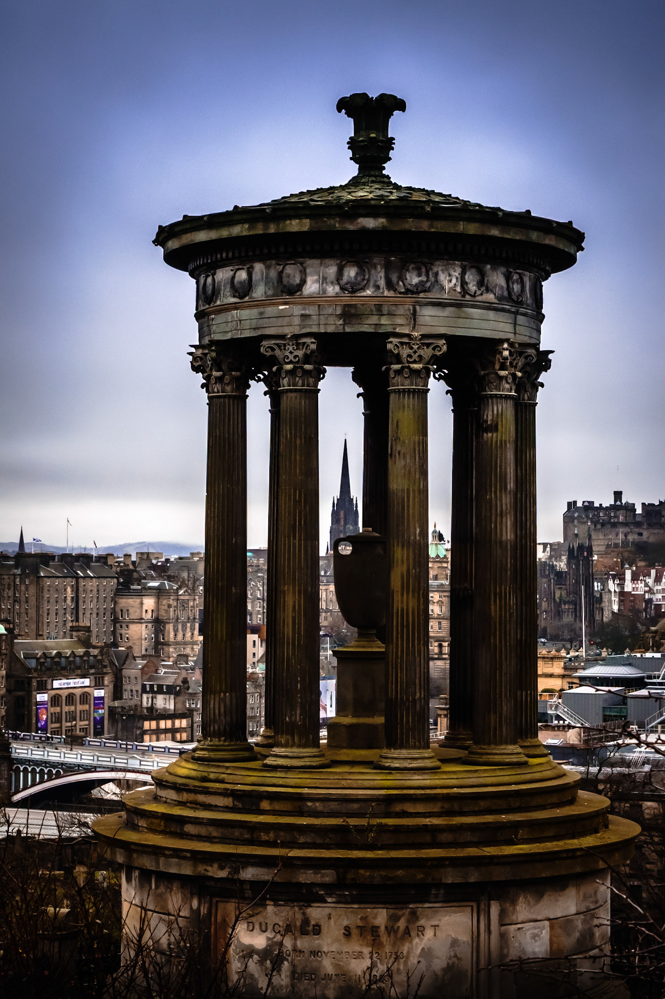 A monument to an important Scottish philosopher, it was completed in 1831.