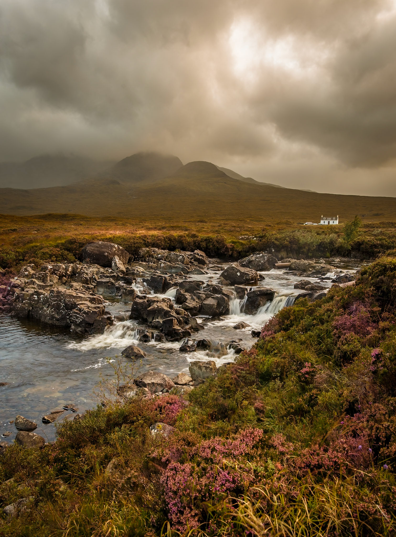 The Cuillin hills from Allt Dearg Mor.