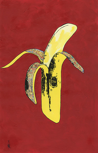Untitled, mixed media, 24'' x 36'', 2023