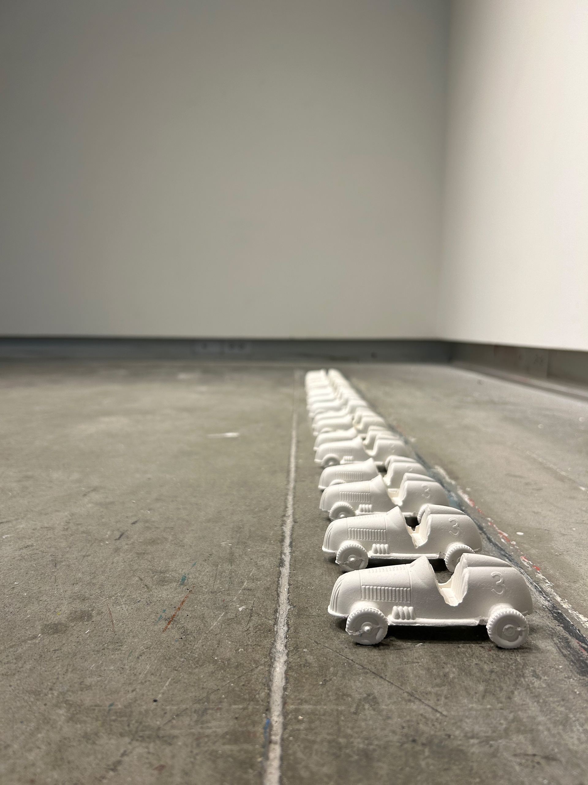 Untitled, i love you this much, plaster, 1.3'' x 3'', 2023