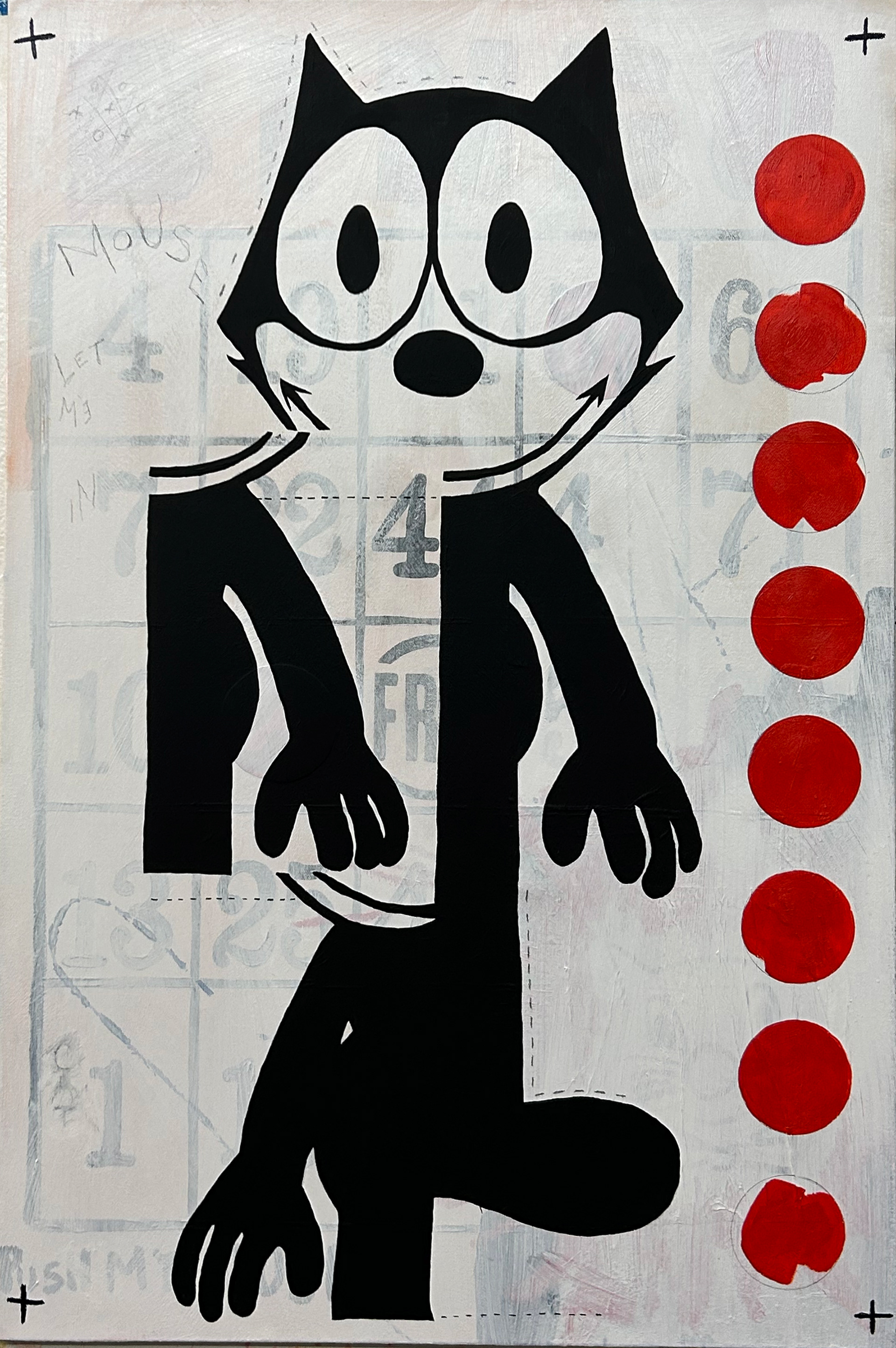 Felix, Mixed medium, 24''' x 36'', 2024