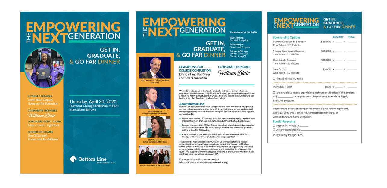 Promotion for foundation annual dinner