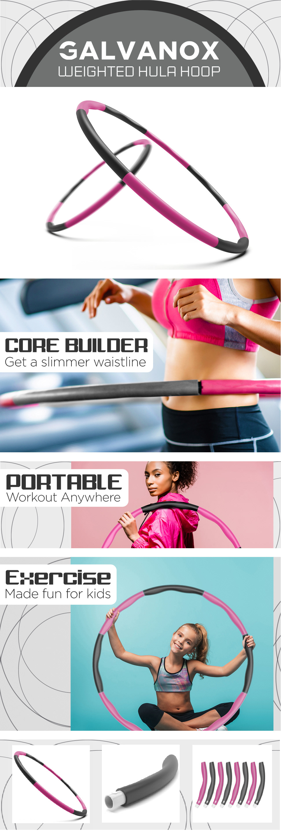 Hula Hoop in Pink.