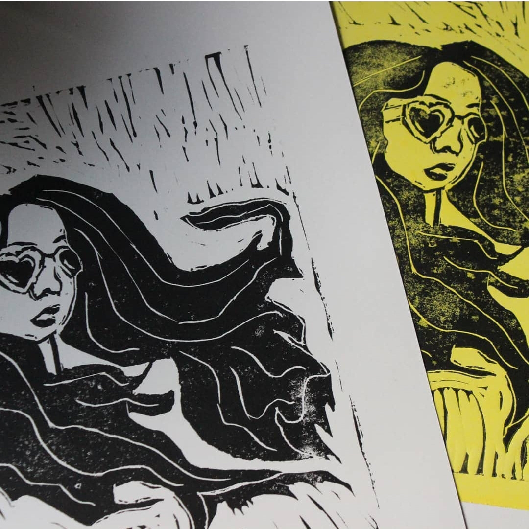 Untitled- Woodblock Print Image