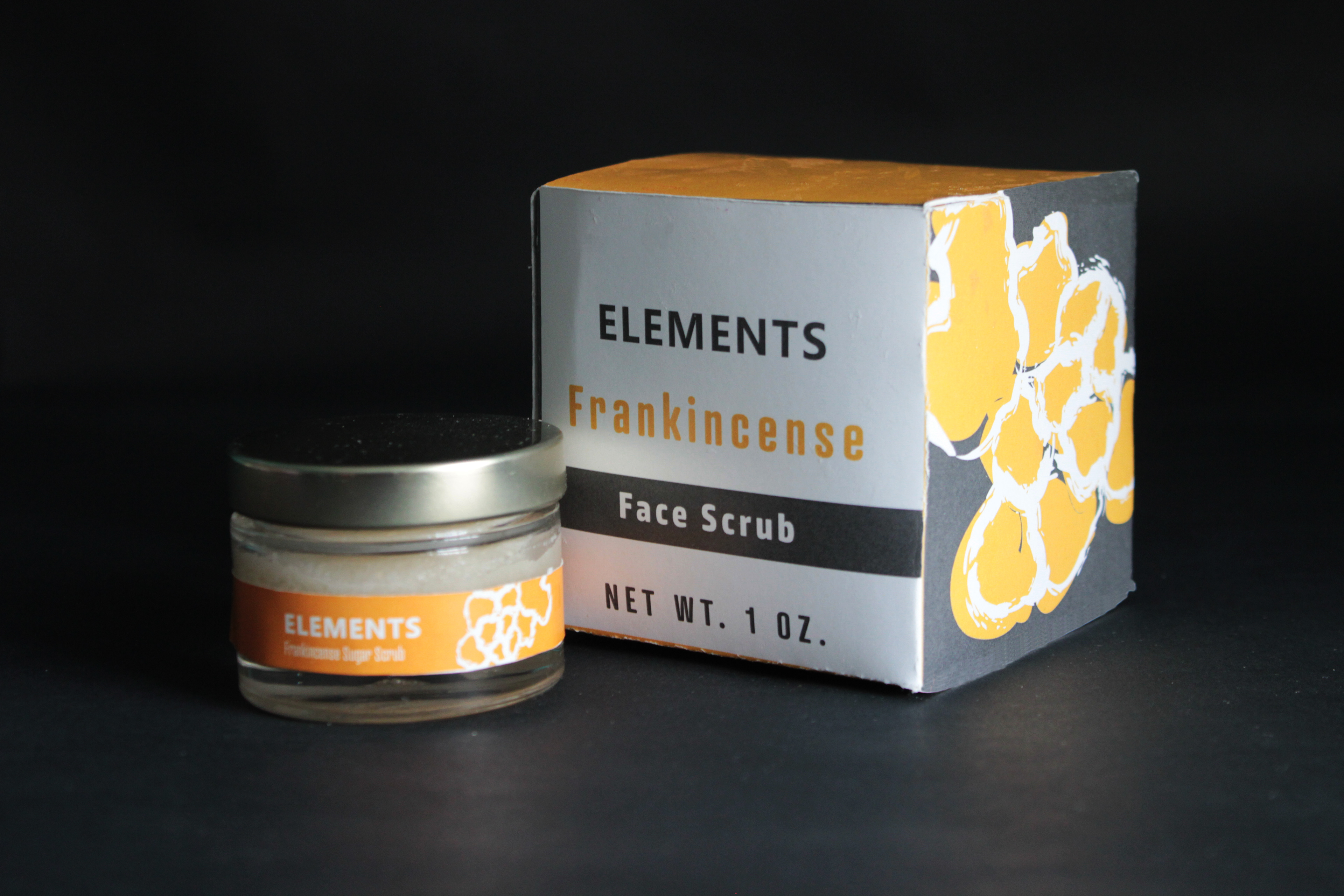 Face Scrub Box Front & Container