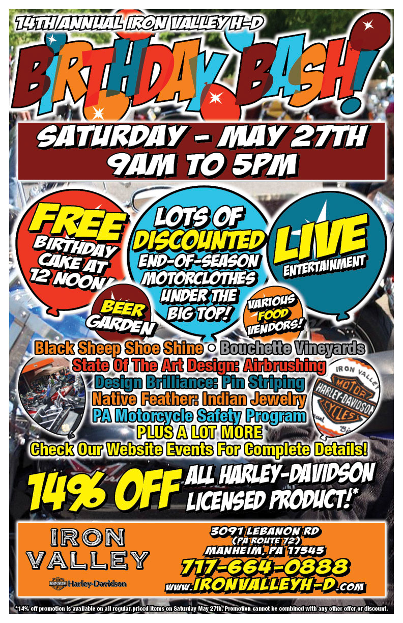Iron Valley H-D Birthday Bash