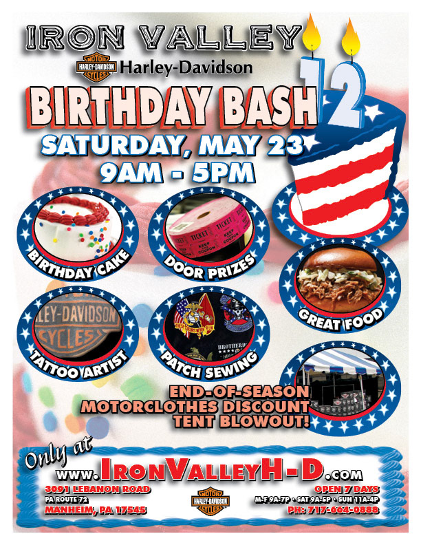 Iron Valley H-D Birthday Bash