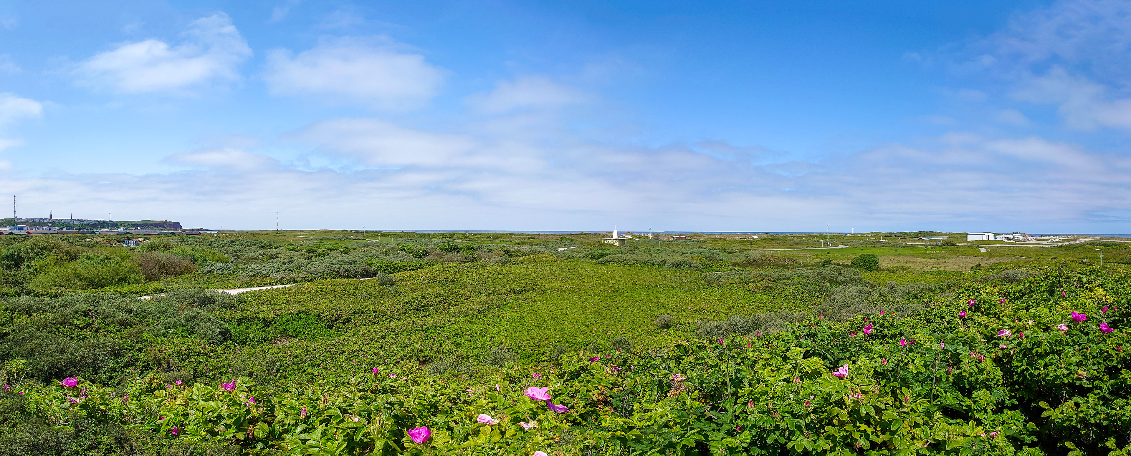 Panorama van het landschap op het eiland Düne