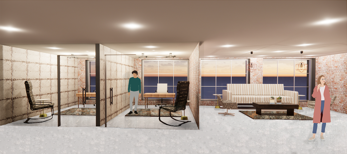 Rendered Perspective: Offices