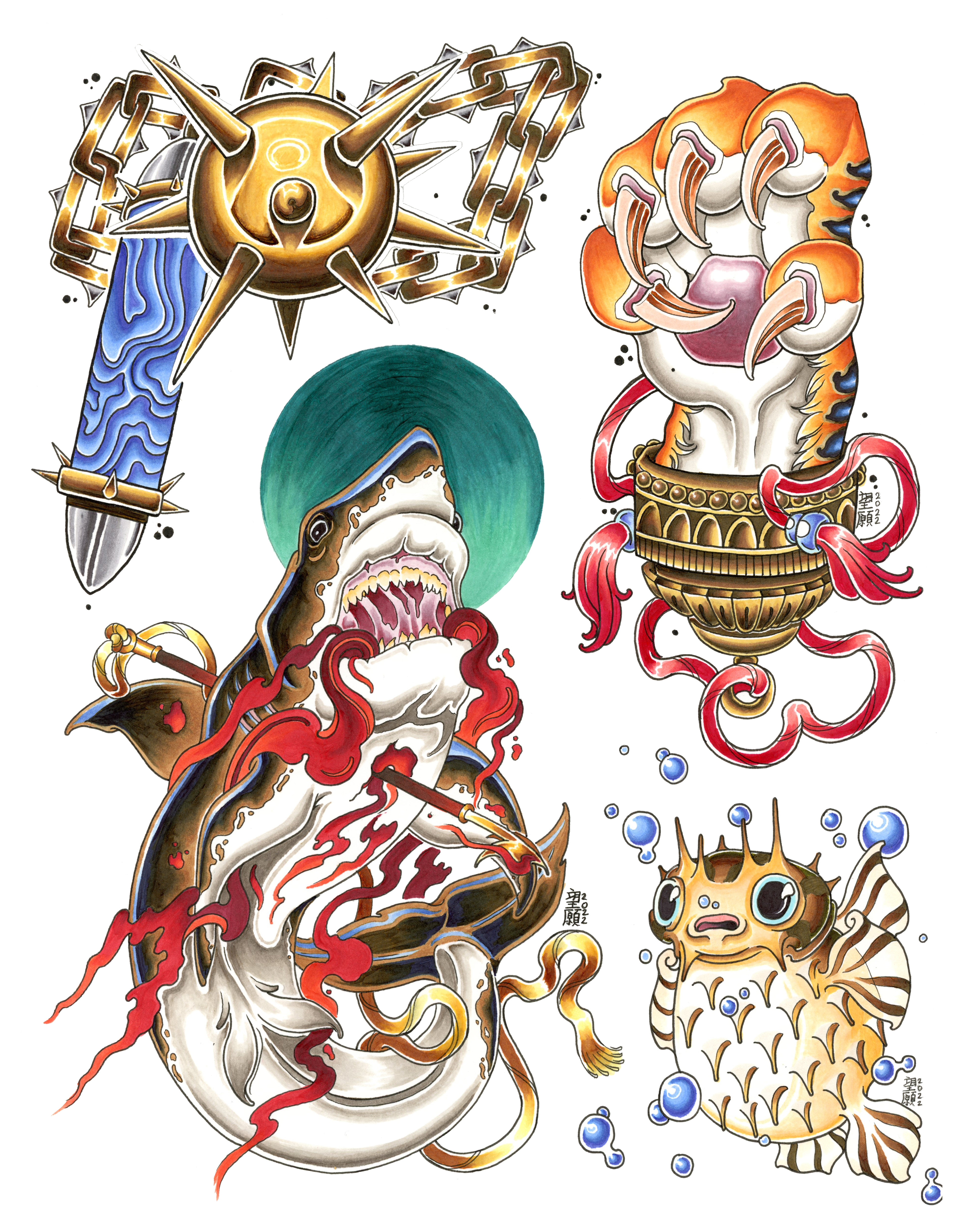 Reclamation Project #3 - Copic Marker on Paper - 2022