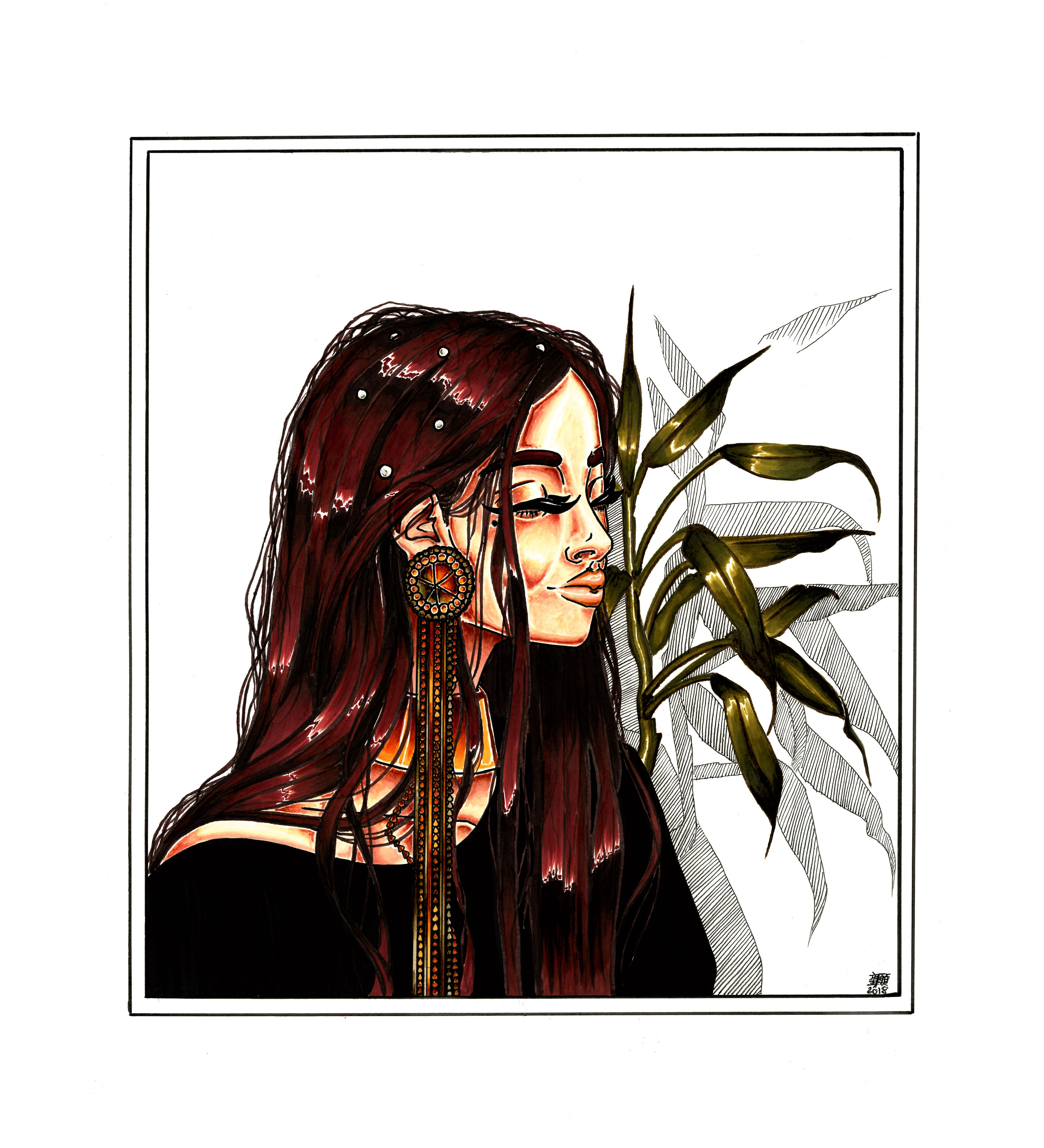 Content - Copic Marker on Paper - 2018