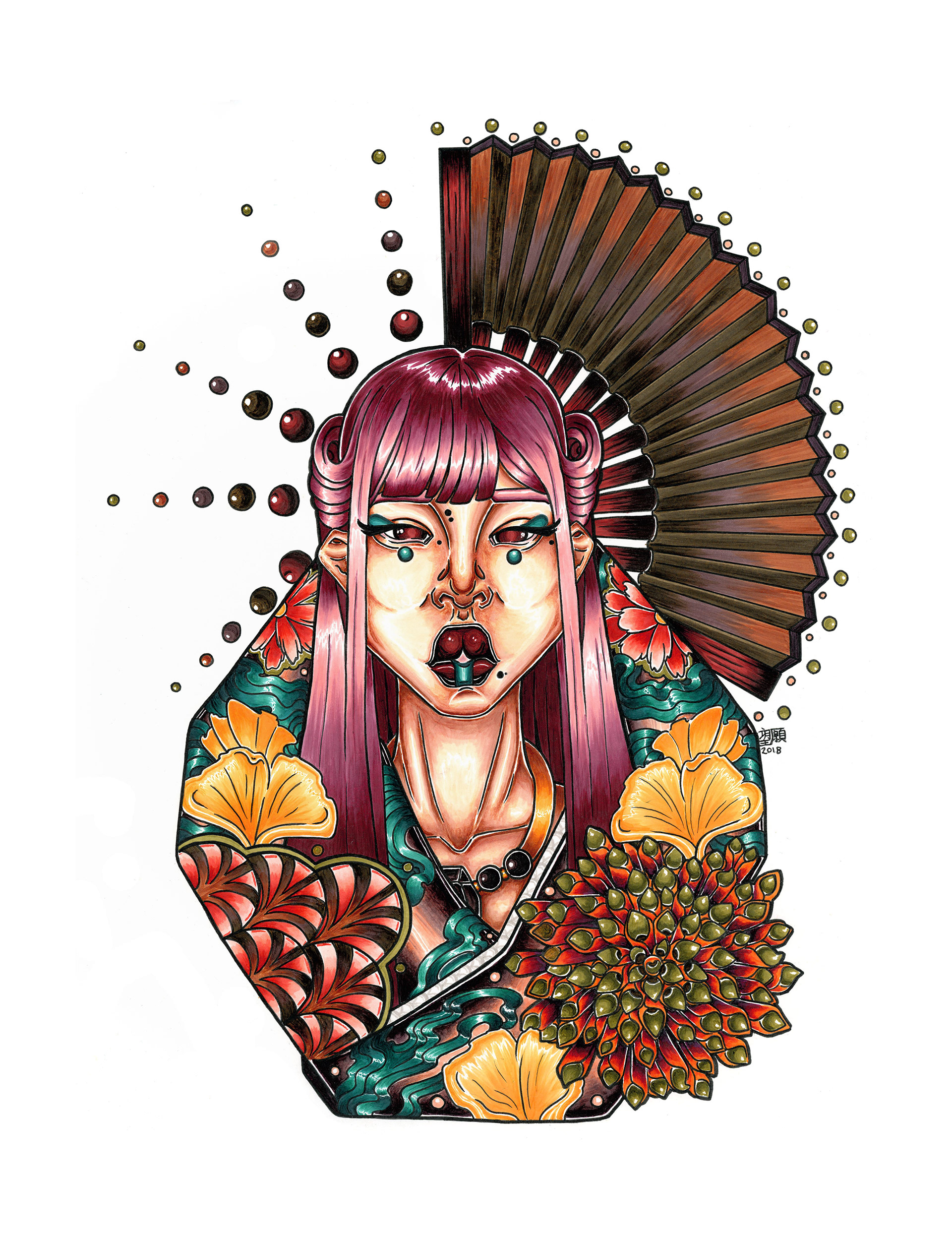 Pond - Copic Marker on Paper - 2018