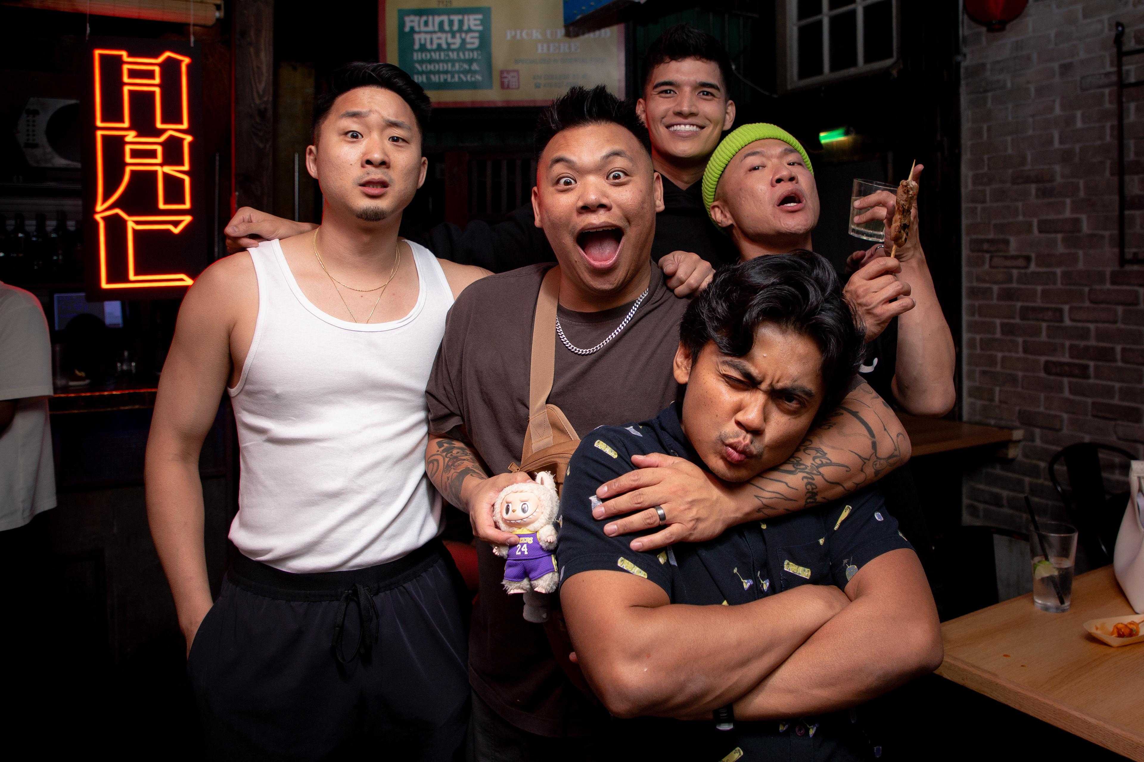 Andrew Fung (of Fung Bros), AJ Rafeal, Tim Chantarangsu, Alex Wasabi, & Guava Juice