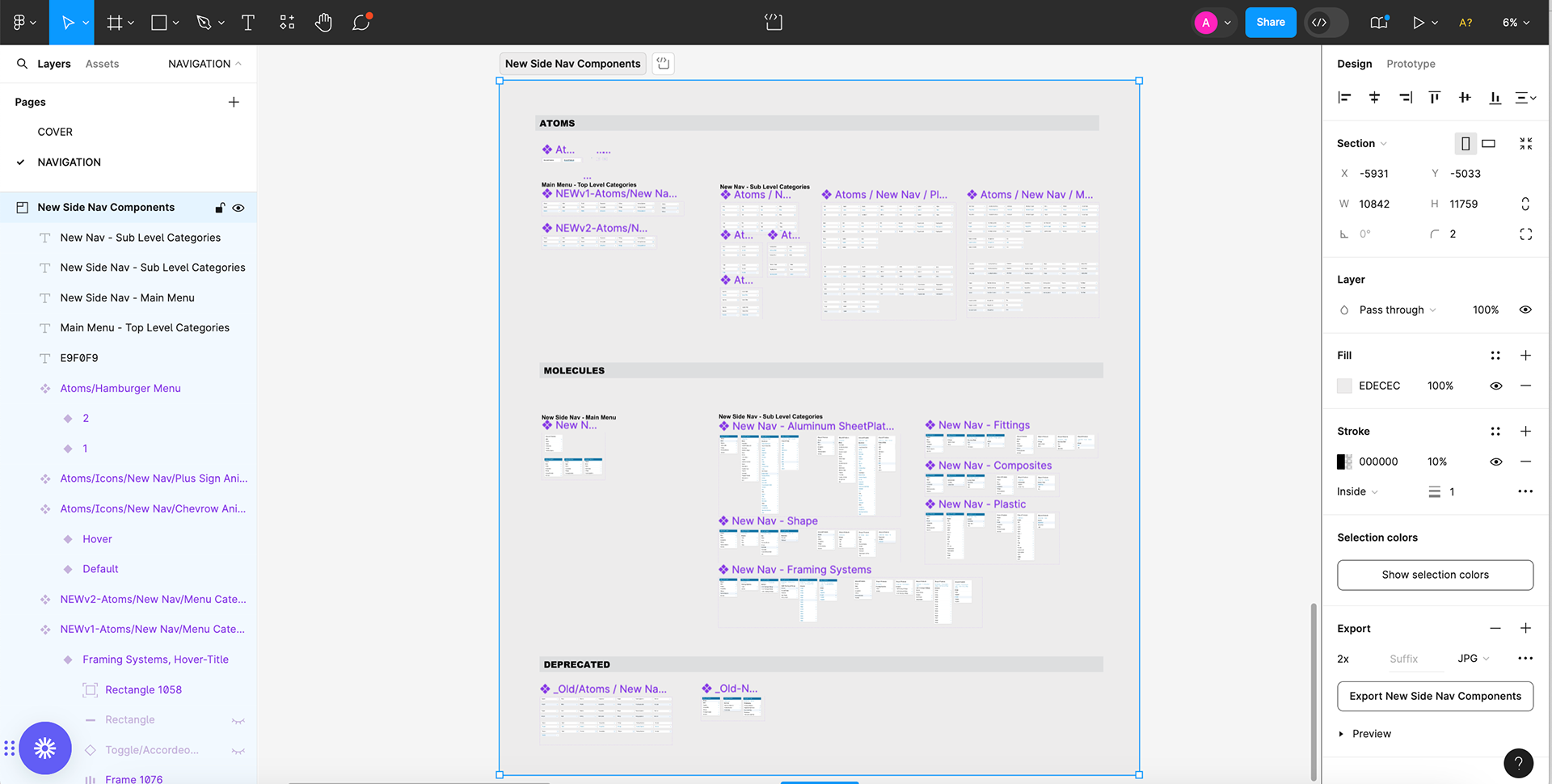 New Nav components integrated into Navigation Design Library