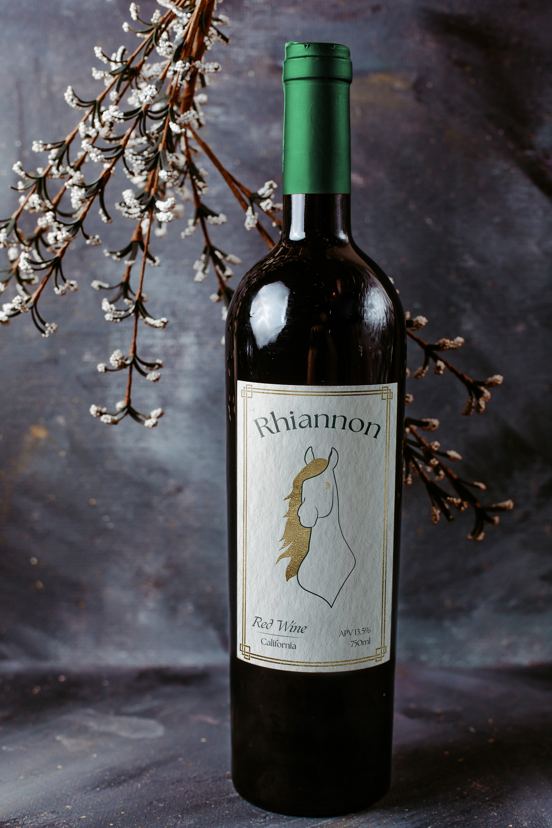 RHIANNON WINE LABEL: AFTER