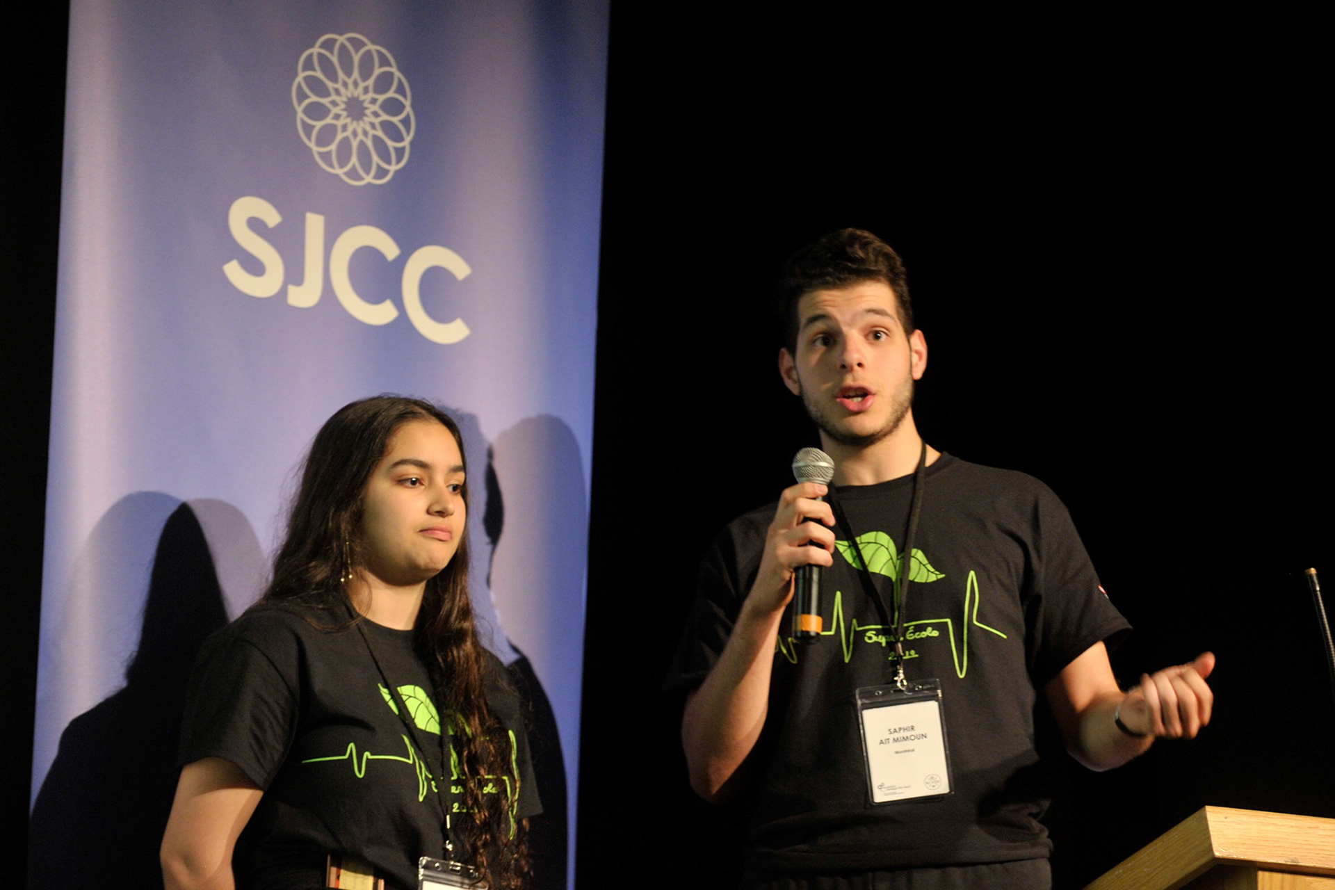 Student speakers at the conference