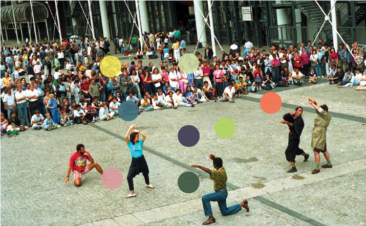 By removing the camera function in AR & wearing headphones, the focus shifts to exploring and discovering hidden sounds in a physical space. There is scope for performing artists to compose a track through movement alone.