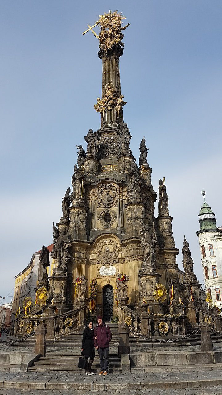 The The Sloup Nejsvětější Trojice statue in Olomouc