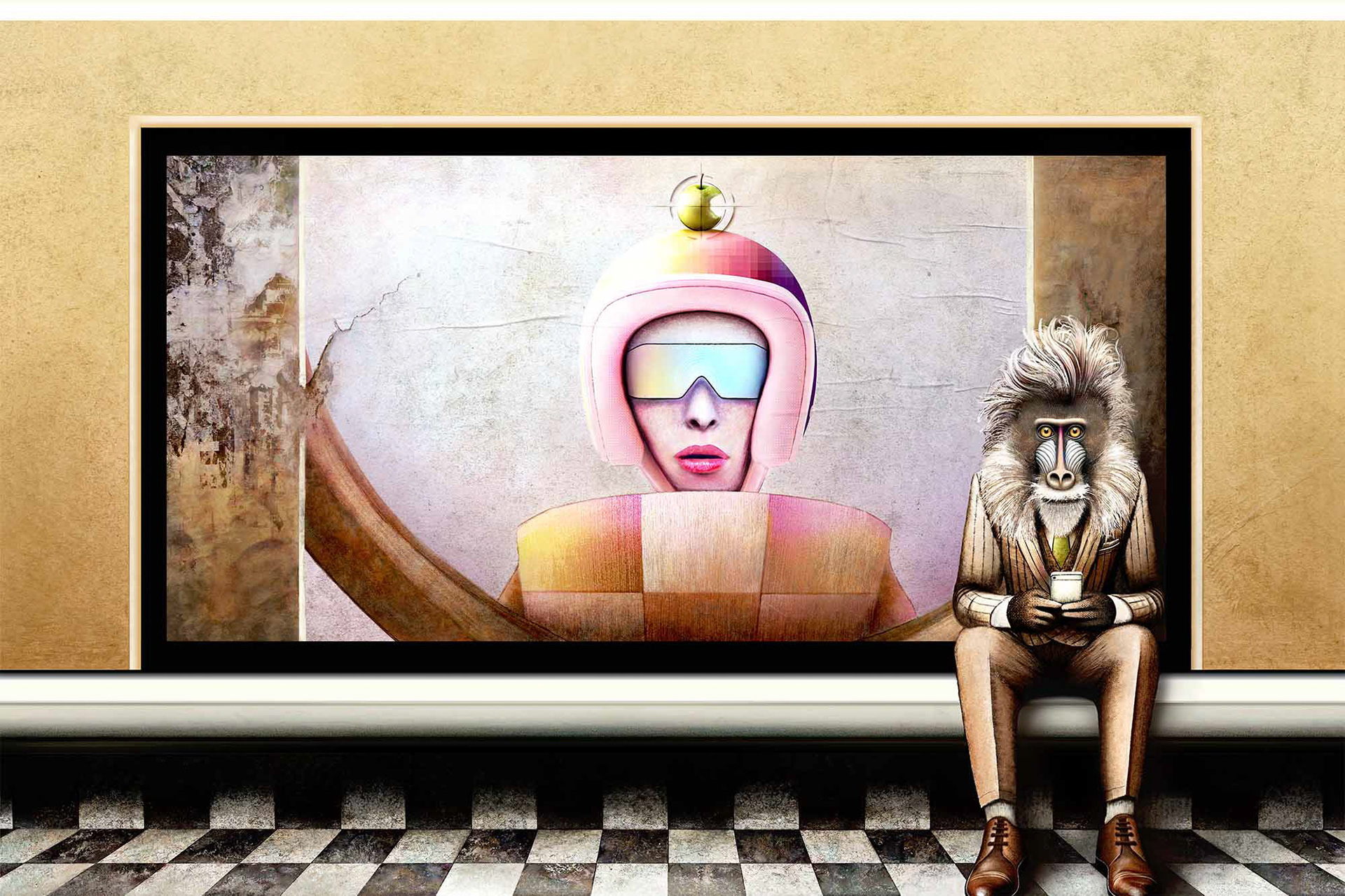 Die Projektion von Luzifer auf Eva und der stille Betrachter von nebenan. 