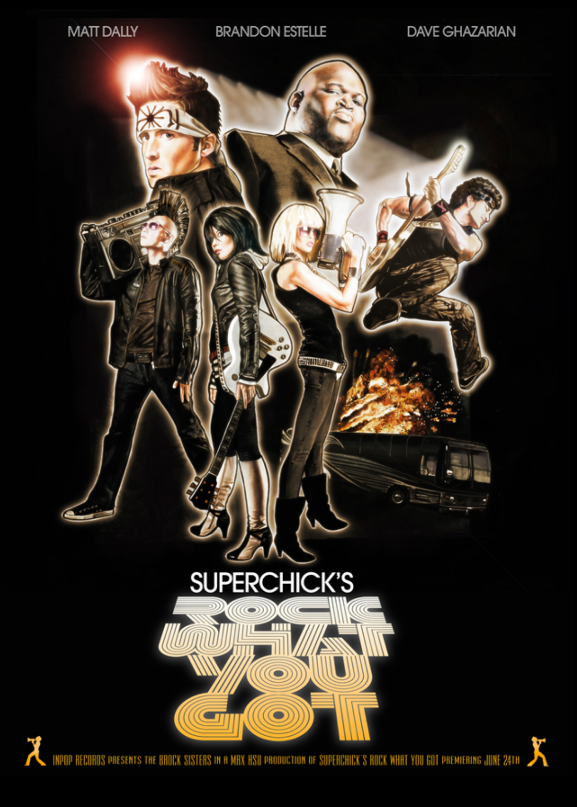 Tour Poster and CD art for Superchic