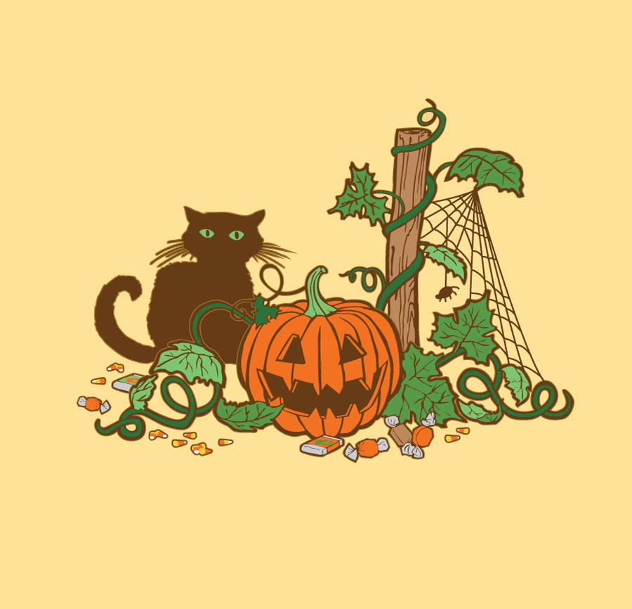 Halloween vector art for blood drive shirts
