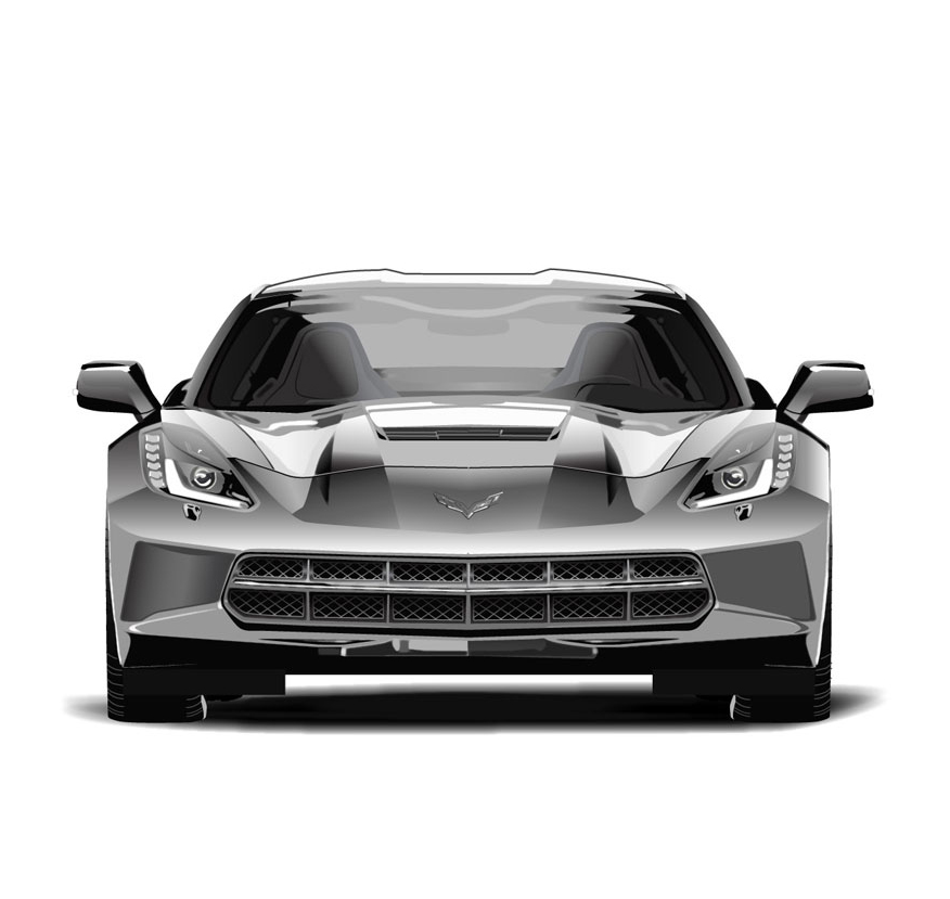 Stingray vector art for apparel