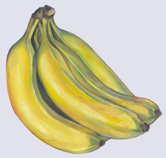 Banana - Oil Painting - MN Condo project art for postcards